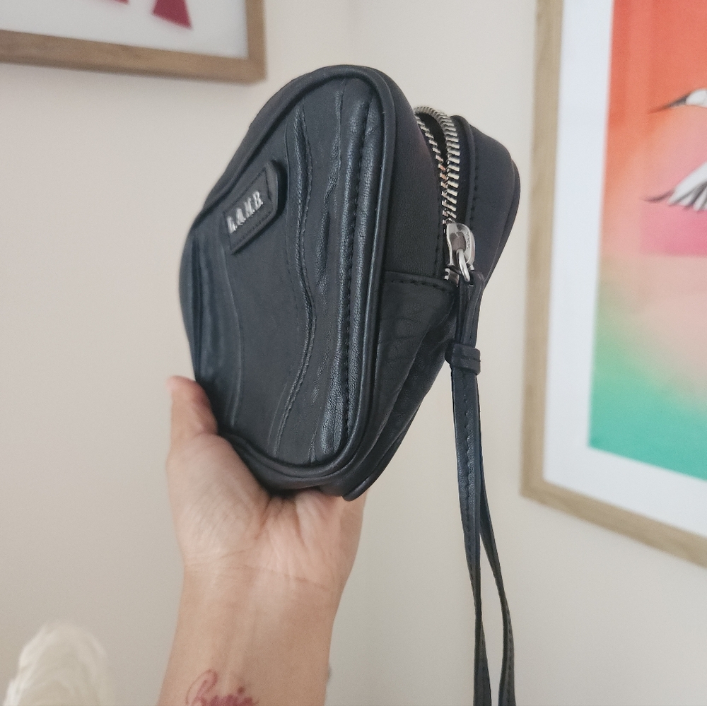 🔥SOLD🔥 L.A.M.B. Leather Mini Black Hand Pouch - Picture 8 of 10